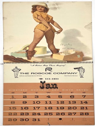 American Beauties 1967 Pin-Up Calendar