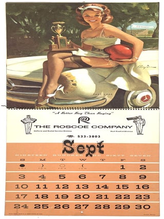American Beauties 1967 Pin-Up Calendar