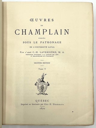 Oevres de Champlain, 6 Vols. In 2