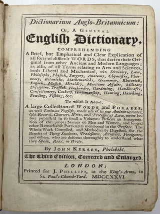 Dictionarium Anglo-Britannicum