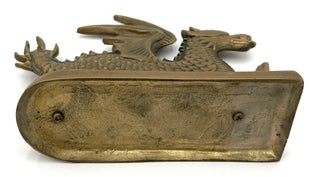 Brass Bookends Depicting Dragons