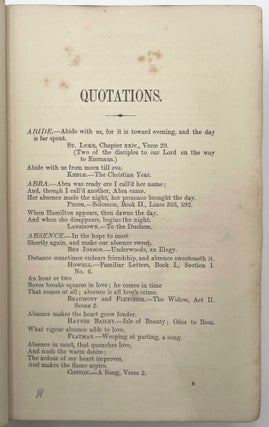 An Index to Familiar Quotations