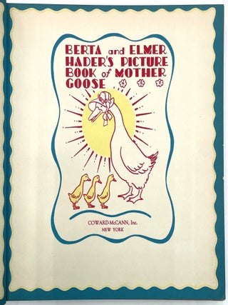 Berta and Elmer Hader's Picture Book of Mother Goose