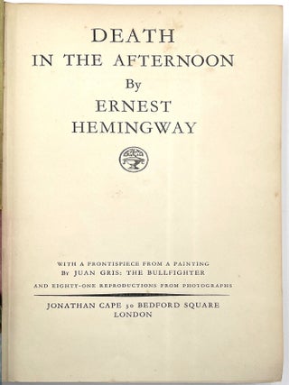 Death in the Afternoon