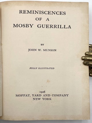 Reminiscences of a Mosby Guerrilla