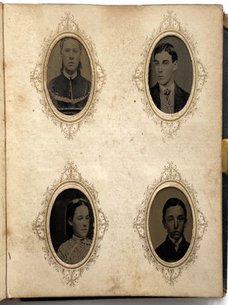 Photo Album Containing 96 “Gem” Tintypes, circa 1870