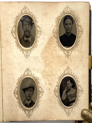Photo Album Containing 96 “Gem” Tintypes, circa 1870