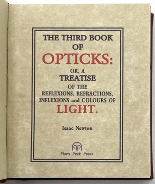 The First Book of Opticks