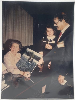 Large Color Photo Inscribed to Akhtar Hussein, 1984