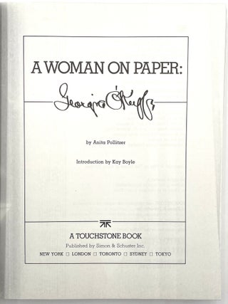 A Woman on Paper: Georgia O'Keefe