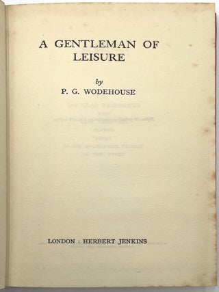 A Gentleman of Leisure