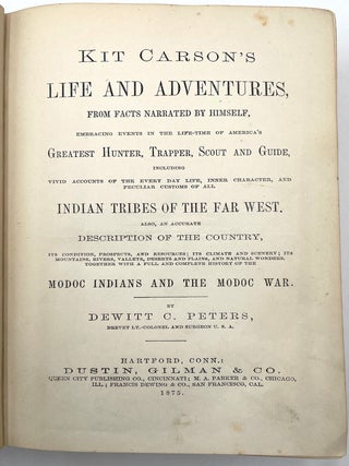 Kit Carson's Life and Adventures