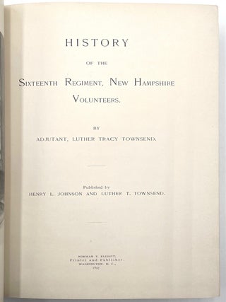 History of the Sixteenth Regiment, New Hampshire Volunteers
