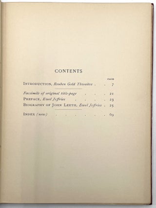 The Captivity of John Leeth