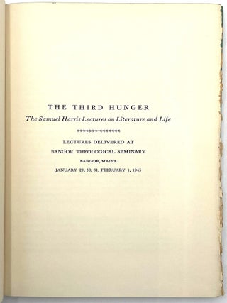 The Third Hunger & the Poem Aloud
