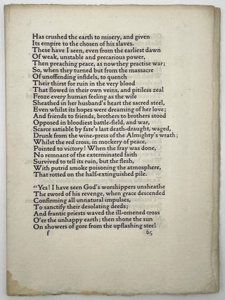 Item #2783 Proof Pages from The Kelmscott Press Edition of Shelley’s “Works” 1894/5. Percy...