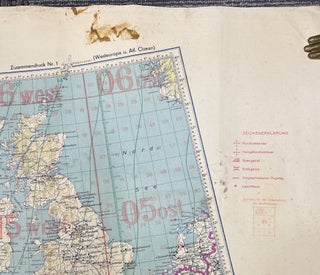 Luftwaffe Map of Western Europe and the Balkans, 1941