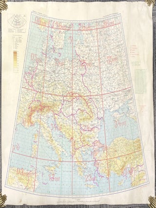 Luftwaffe Map of Western Europe and the Balkans, 1941