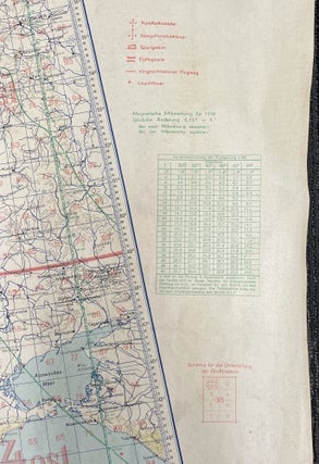 Luftwaffe Map of Western Europe and the Balkans, 1941