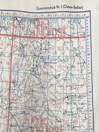 Luftwaffe Map of Western Europe and the Balkans, 1941