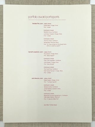 Radius 1974 Awards Portfolio