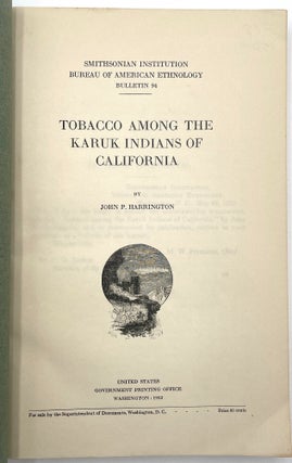 Tobacco Among the Karuk Indians of California