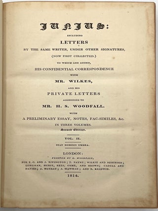 Letters of Junius, 3 Vols.