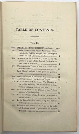 Letters of Junius, 3 Vols.