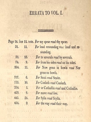 The Poems of Ossian, 2 Vols.