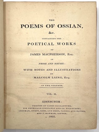The Poems of Ossian, 2 Vols.