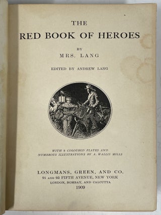 Item #28 The Red Book of Heroes. Mrs. Lang, Leonora Blanche Alleyne