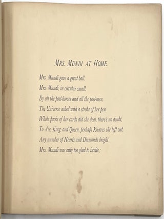 Mrs. Mundi, at Home