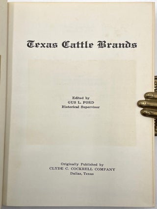 Texas Cattle Brands