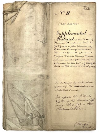 Archive of Manuscript Documents Relating to Various Cheadle Properties, Staffordshire, UK, 1675 – 1810
