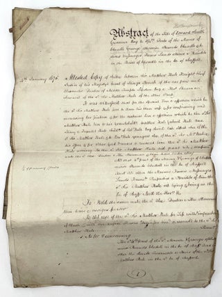 Archive of Manuscript Documents Relating to Various Cheadle Properties, Staffordshire, UK, 1675 – 1810