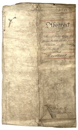 Archive of Manuscript Documents Relating to Various Cheadle Properties, Staffordshire, UK, 1675 – 1810
