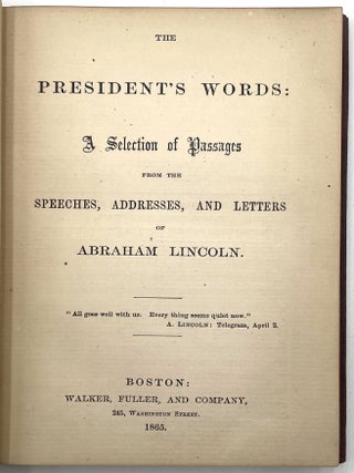 The President’s Words