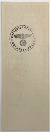 Stamped Photographic Card Depicting Hitler at 1935 Nuremberg Rally