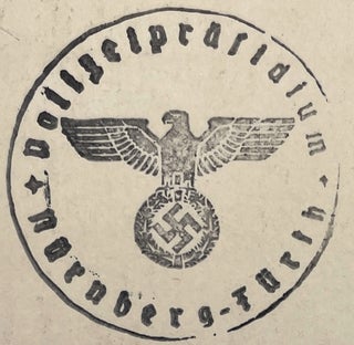 Stamped Photographic Card Depicting Hitler at 1935 Nuremberg Rally