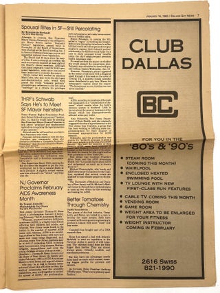 Dallas Gay News (January, 1983)