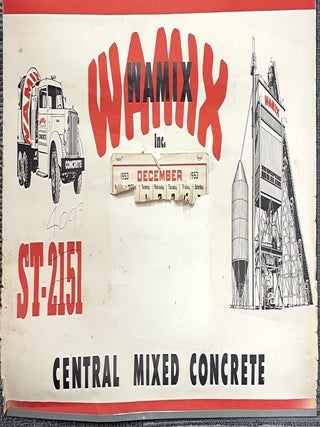 Promotional Calendar and Dallas Area Street Guide Map, 1953