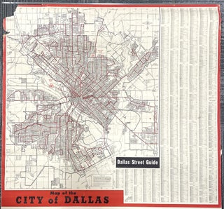 Promotional Calendar and Dallas Area Street Guide Map, 1953