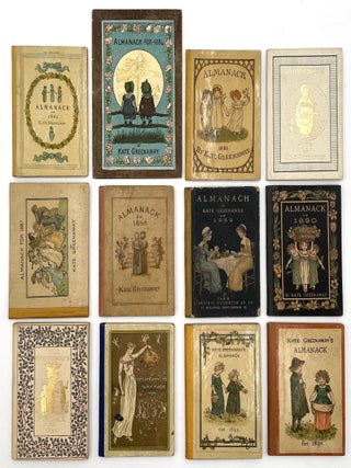 Item #2964 Set of Twelve (of 14) Illustrated Almanacks, 1883 – 1894. Kate Greenaway
