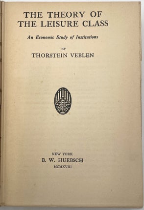 The Theory of the Leisure Class