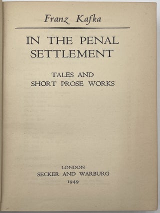 In the Penal Settlement