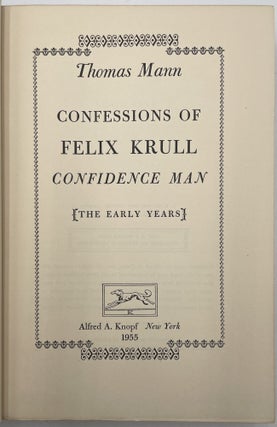 Confessions of Felix Krull, Confidence Man
