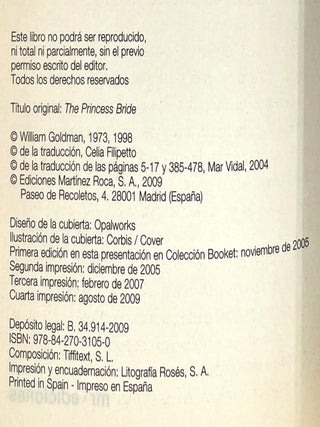 La Princesa Prometida (Princess Bride)