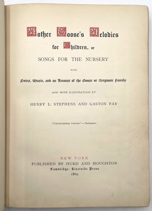 Mother Goose's Melodies for Children