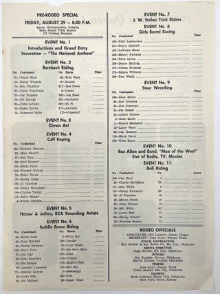 101 Ranch Rodeo Program (1969)