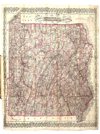New Township Map of Pennsylvania w/ Lancaster County Map